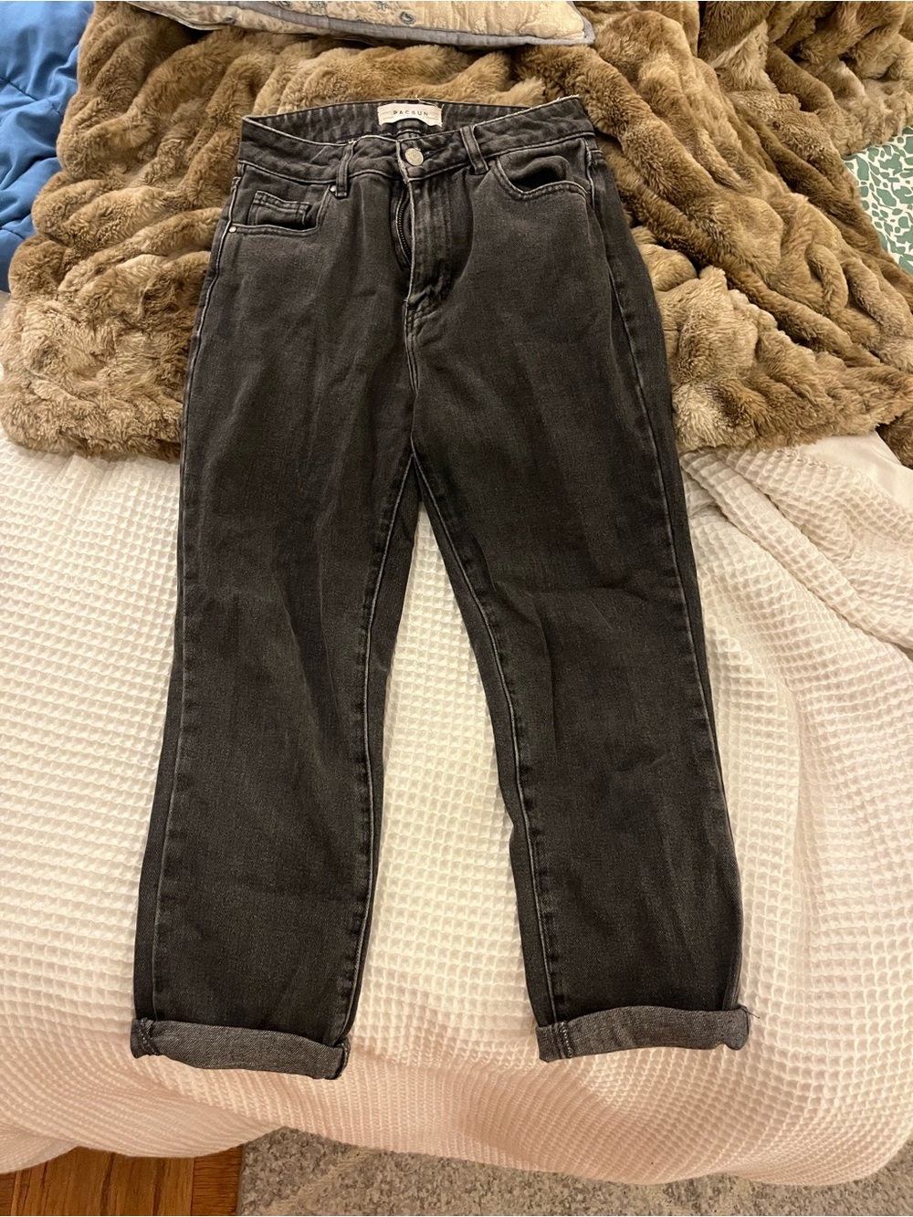 PacSun Men's Charcoal Black Slim Straight Jeans